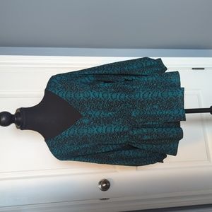 Reitmans Teal Snakeskin Blouse